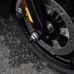 PartzBiz HD: CVR-A2TRF-BLK-Front Axle Nut Covers for Harley 08-23 Touring and Trike all Models - Black Scratch