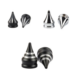 PartzBiz HD CVR-A2TRF-BLS - Front Axle Nut Covers for Harley 08-23 Touring and Trike all Models - Black Ring PartzBiz HD CVR-A2TRF-BLS - Front Axle Nut Covers for Harley 08-23 Touring and Trike all Models - Black Ring