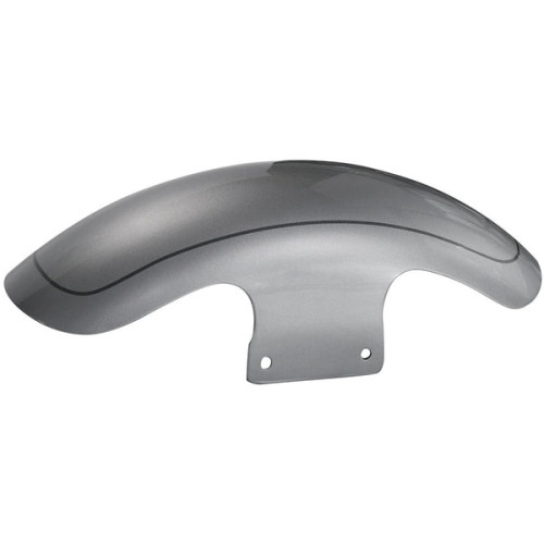 PartzBiz HD: FDR-FL160-BAS-Hoprousa Motorcycle Fenders Custom Short Front Fender Barracuda Silver With Pinstripe Fits for 2018-2022 Harley Softail Fat Boy - Default Title PartzBiz HD: FDR-FL160-BAS-Hoprousa Motorcycle Fenders Custom Short Front Fender Barracuda Silver With Pinstripe Fits for 2018-2022 Harley Softail Fat Boy - Default Title