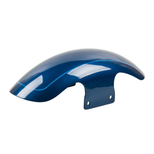 PartzBiz HD: FDR-FL160-REB-Reef Blue with Pinstripe Short Front Fender Fits for 2018+ Harley Davidson Softail Fat Boy - Default Title PartzBiz HD: FDR-FL160-REB-Reef Blue with Pinstripe Short Front Fender Fits for 2018+ Harley Davidson Softail Fat Boy - Default Title