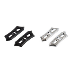 PartzBiz HD FT-F1FB-CHR - Diamond Rider Stretched Floorboards For Harley Softail 2018+ Fat Boy/Heritage Classic/Deluxe/Slim - Chrome