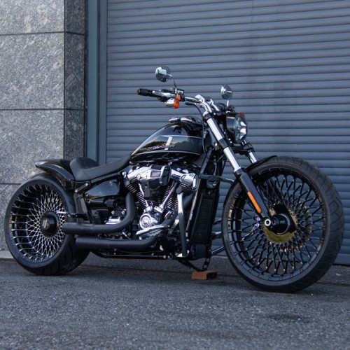 PartzBiz HD: PART-2-260 Single-sided swingarm conversion For 2020 Fat boy - 23x3.75 Spider 3D Front wheels
