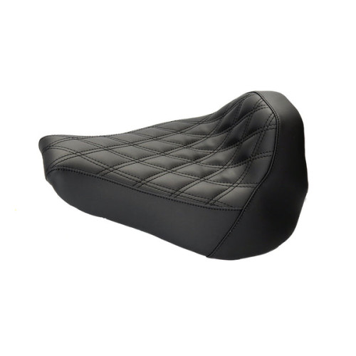 PartzBiz HD: SE-GP260-BK-Riders Solo Seat Fits GP Short Rear Fender for Harley 2018-2024 Breakout Fat Boy - Black Stitching PartzBiz HD: SE-GP260-BK-Riders Solo Seat Fits GP Short Rear Fender for Harley 2018-2024 Breakout Fat Boy - Black Stitching