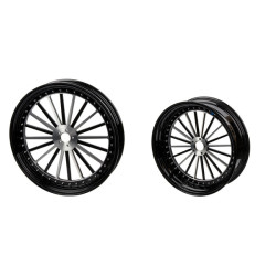 PartzBiz HD WHL-18RF-BB - 3D Forged Spoke Rivet Wheel For Harley Davidson 2018+ Softail Models - 18x5.5 PartzBiz HD WHL-18RF-BB - 3D Forged Spoke Rivet Wheel For Harley Davidson 2018+ Softail Models - 18x5.5