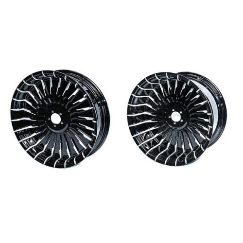 PartzBiz HD: WHL-FB21-2-3D Blade Forged Wheels with Hubs For 2018+ Harley Softail Models - 21x3.5 PartzBiz HD: WHL-FB21-2-3D Blade Forged Wheels with Hubs For 2018+ Harley Softail Models - 21x3.5