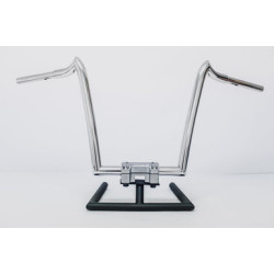 PartzBiz HD 1RENEGADE12POL - KST Kustoms Polished 12” Renegade Handlebars Bars Harley FLTR Softail Dyna XL