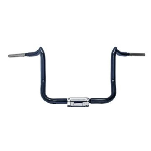 PartzBiz HD: 3470979-KST Kustoms Satin Black 12” Punisher Handlebars Bars Harley Touring Batwing FLH