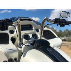 PartzBiz HD SPEARHEAD110P - KST Kustoms Polished 10” Spearhead Handlebars Bars Harley Road King Glide 1.5” .