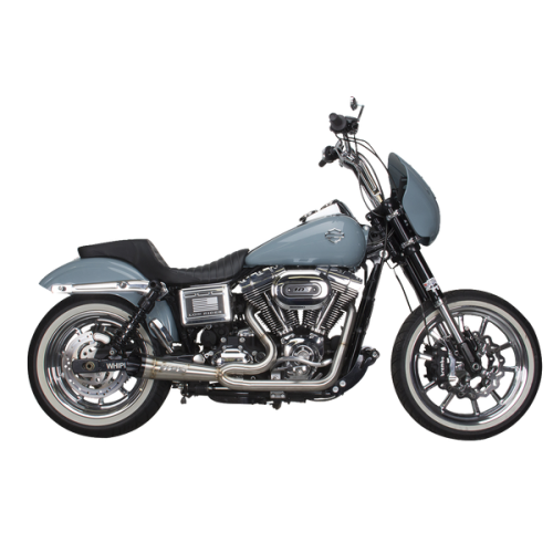 PartzBiz HD: 3453951-Two Brothers Racing Comp S 2-1 Black Complete Exhaust Pipe 06-17 Harley Dyna