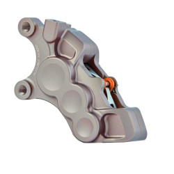 PartzBiz HD 02-218 - Arlen Ness 6 Piston Bore Caliper Titanium FrontLeft 11.8 Harley BigTwin XL 06-21