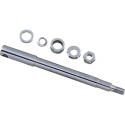 PartzBiz HD 0214-1877 - ชุดเพลาเหล็ก Drag Specialtie Chrome ด้านหน้า Harley Dyna XL FXR 87-99 Evo