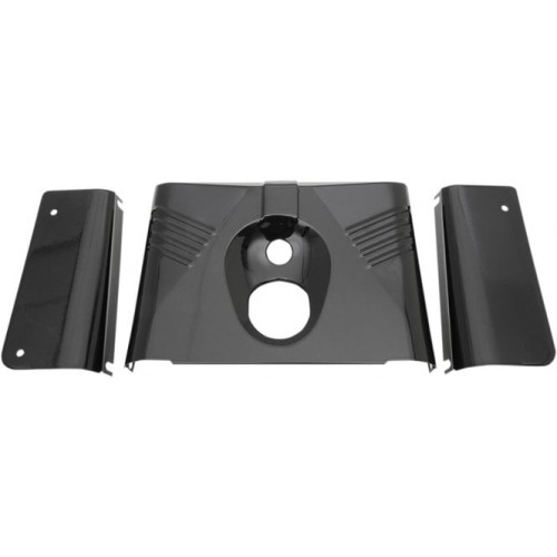 PartzBiz HD: 3465030-Drag Specialties 3 Piece Fork Tins Ribbed Black Cover Harley 86-17 FLST Softail PartzBiz HD: 3465030-Drag Specialties 3 Piece Fork Tins Ribbed Black Cover Harley 86-17 FLST Softail