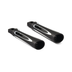 PartzBiz HD 06-472 - Arlen Ness Footpegs Foot Pegs Aluminum Black Deep Cut Motorcycle Bike Footrest PartzBiz HD 06-472 - Arlen Ness Footpegs Foot Pegs Aluminum Black Deep Cut Motorcycle Bike Footrest