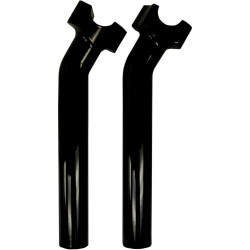 PartzBiz HD 0602-0522 - กลอสสีดำ 9 1/2 บาร์บัฟฟาโลแฮนด์ Pullback Risers Harley Softail Dyna XL