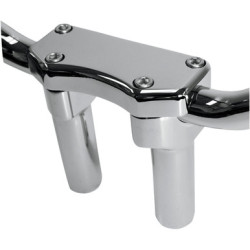 PartzBiz HD 0602-0588 - Drag Chrome 4” Straight Risers 1” Handlebar Top Clamp Kit Harley Softail Dyna XL PartzBiz HD 0602-0588 - Drag Chrome 4” Straight Risers 1” Handlebar Top Clamp Kit Harley Softail Dyna XL
