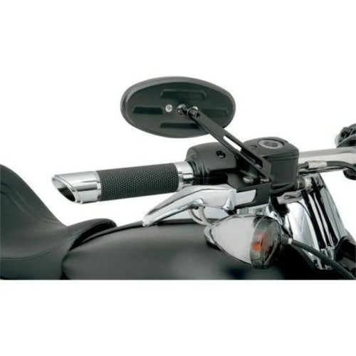 PartzBiz HD: 3442681-Arlen Ness Black Stealth I Mirrors Mirror Set Harley Sportster Softail Bobber