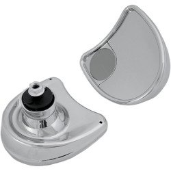 PartzBiz HD 0640-0652 - กระจกติดแฟริ่งโครเมียม กระจกจุดบอด Harley Batwing Fairing Touring PartzBiz HD 0640-0652 - กระจกติดแฟริ่งโครเมียม กระจกจุดบอด Harley Batwing Fairing Touring