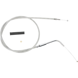PartzBiz HD 0651-0624 - Braided Stainless Idle Cable 54” 90 Degree 4 3/4” Harley 96-17 Big Twin Cam XL PartzBiz HD 0651-0624 - Braided Stainless Idle Cable 54” 90 Degree 4 3/4” Harley 96-17 Big Twin Cam XL
