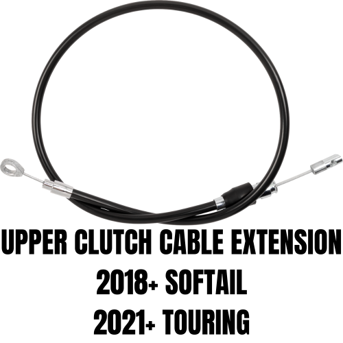 PartzBiz HD: 3483678-Drag Specialties 36” Upper Clutch Cable Black Vinyl Harley Softail M-Eight 18+