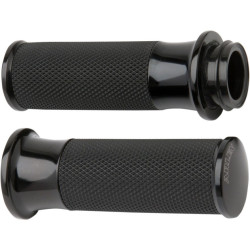 PartzBiz HD 07-321 - ปลอกแฮนด์ Arlen Ness Smooth Fusion Hand Grips Anodized Black Cable Style Motorcycle Bike PartzBiz HD 07-321 - ปลอกแฮนด์ Arlen Ness Smooth Fusion Hand Grips Anodized Black Cable Style Motorcycle Bike