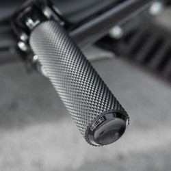 PartzBiz HD 07-925 - Arlen Ness Knurled Fusion Footpegs Foot Pegs Black Male Mount Rubber Harley PartzBiz HD 07-925 - Arlen Ness Knurled Fusion Footpegs Foot Pegs Black Male Mount Rubber Harley