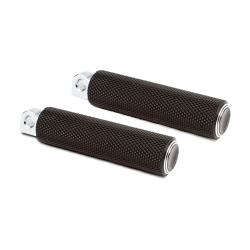 PartzBiz HD: 3486016-Arlen Ness Fusion Dual Ring Footpegs Male Black Pair Driver Passenger Harley