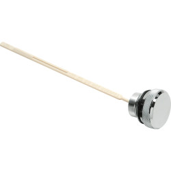 PartzBiz HD 0710-0001 - Drag Specialties Chrome Aluminium Oil Dipstick Filler Cap 1991-1998 Dyna FXD