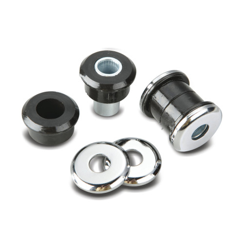 PartzBiz HD: 3452074-New Chrome Arlen Ness Polyurethane Handlebar Riser Bushings Damper Kit Harley
