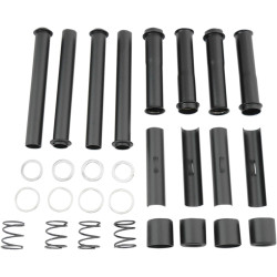 PartzBiz HD 0928-0044 - Drag Pushrod Tube Kit Package สีดำ Harley Big Twin Cam Trike 84-99