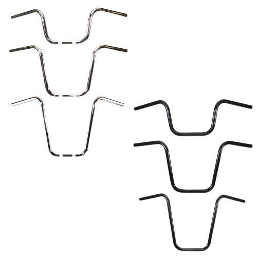 PartzBiz HD: 3441179-TC Bros. 1” Narrow Mini Apes Handlebars - 8” Black Dimpled
