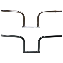PartzBiz HD 101-0122 - TC Bros. 1” Speedline Handlebars - Black Dimpled