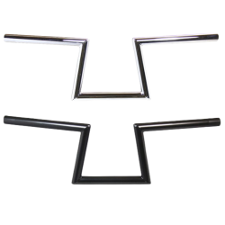 PartzBiz HD 101-0134 - TC Bros. 1” Slant Z Handlebars - Chrome Dimpled
