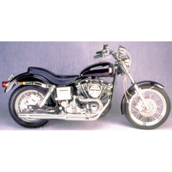 PartzBiz HD 1020 - Chrome Thunderheader 2 เป็น 1 ระบบท่อไอเสีย 1970-1983 Harley FX Shovelhead