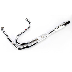 PartzBiz HD 1067 - Chrome Thunderheader 2 เป็น 1 ระบบท่อไอเสีย 12-17 Harley Softail