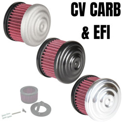 PartzBiz HD 109-0131 - TC Bros. เครื่องฟอกอากาศ Ripple Polished HD CV Carbs และ EFI PartzBiz HD 109-0131 - TC Bros. เครื่องฟอกอากาศ Ripple Polished HD CV Carbs และ EFI