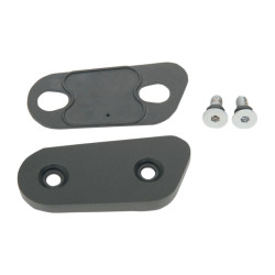 PartzBiz HD 1107-0286 - ฝาครอบตรวจสอบหลัก Drag Specialties สีดำซาติน Harley Sportster 2004-2020