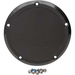 PartzBiz HD 1107-0556 - Drag Specialties Gloss Black Derby Cover Transmission Accent 16+ Harley Touring