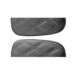 PartzBiz HD 11887-LS - Saddlemen Lattice Stitch Road โซฟา Tour Pak ที่วางแขน Pad Cover 09+ Harley Touring PartzBiz HD 11887-LS - Saddlemen Lattice Stitch Road โซฟา Tour Pak ที่วางแขน Pad Cover 09+ Harley Touring