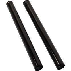PartzBiz HD 121-007 - Arlen Ness 49mm Black Replacement +2 Fork Tubes 25.75” Pair Harley Softail 18+