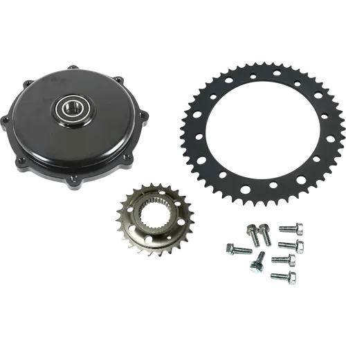 PartzBiz HD: 3479566-Drag Specialties Chrome Conversion Sprocket Kit Offset Harley Custom Chopper PartzBiz HD: 3479566-Drag Specialties Chrome Conversion Sprocket Kit Offset Harley Custom Chopper