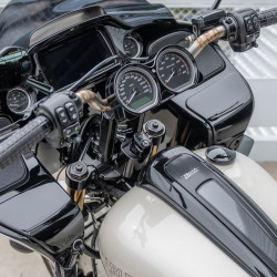 PartzBiz HD 130-006 - ชุด Arlen Ness Method Triple Tree Kit Set Black CNC Aluminium Harley FLTR 2015+