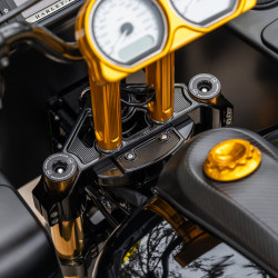 PartzBiz HD 130-007 - ชุด Arlen Ness Method +2‚” Drop Triple Tree Kit Set Black Aluminium Harley FLTR 15+