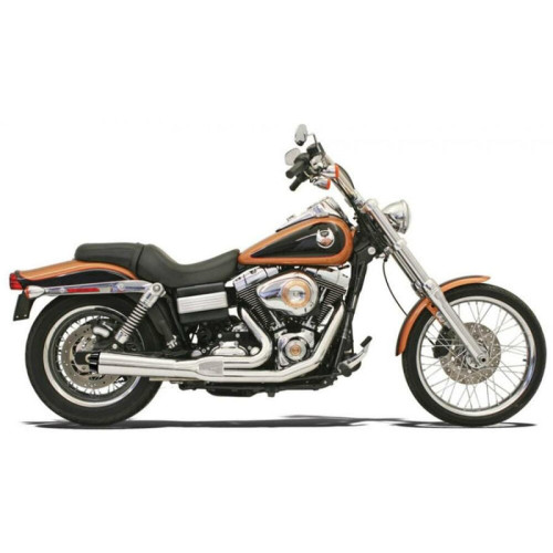 PartzBiz HD: 3478896-Bassani Chrome Road Rage 2 to 1 Megaphone Short Exhaust System 91-05 Harley Dyna PartzBiz HD: 3478896-Bassani Chrome Road Rage 2 to 1 Megaphone Short Exhaust System 91-05 Harley Dyna