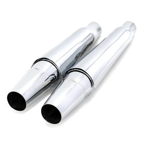 PartzBiz HD: 3456809-Thunderheader Chrome Thunder Cone Exhaust Heat Shields Shield Harley Softail 18+ PartzBiz HD: 3456809-Thunderheader Chrome Thunder Cone Exhaust Heat Shields Shield Harley Softail 18+