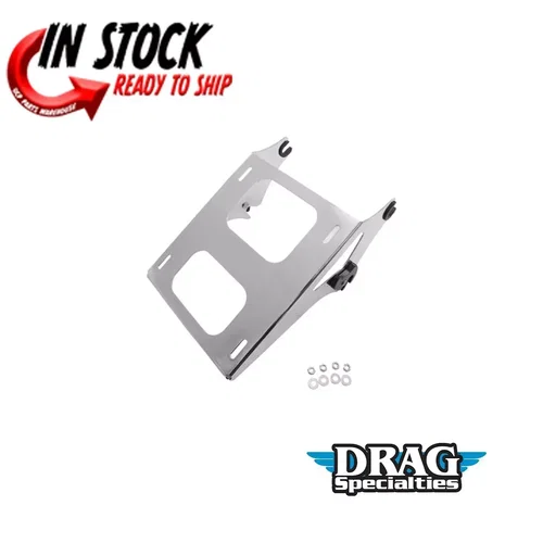 PartzBiz HD: 3483938-Drag Specialties Black Quick Detach Tour Box Rack Mount 2014-21 Harley Touring PartzBiz HD: 3483938-Drag Specialties Black Quick Detach Tour Box Rack Mount 2014-21 Harley Touring