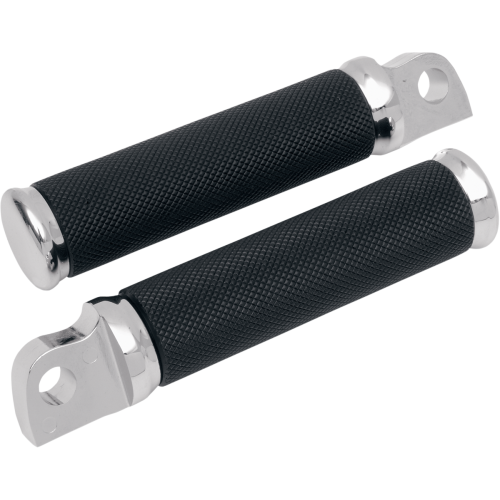 PartzBiz HD: 3448113-Drag Specialties Chrome Hotop Knurled Black Nylon Male Foot Pegs Set Pair Harley PartzBiz HD: 3448113-Drag Specialties Chrome Hotop Knurled Black Nylon Male Foot Pegs Set Pair Harley