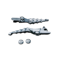 PartzBiz HD 1721 - คันโยกมือ Kuryakyn Chrome Zombie Skull คลัตช์ไฮดรอลิก Harley Touring 14-16 PartzBiz HD 1721 - คันโยกมือ Kuryakyn Chrome Zombie Skull คลัตช์ไฮดรอลิก Harley Touring 14-16