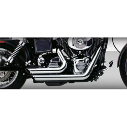PartzBiz HD 17213 - Vance & Hines Chrome Shortshots ระบบท่อไอเสียเซ Harley Dyna 91-05