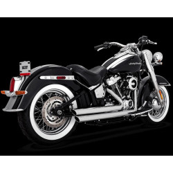 PartzBiz HD 17339 - Vance & Hines Chrome Big Shots Staggered Exhaust System Harley Softail 86-17 PartzBiz HD 17339 - Vance & Hines Chrome Big Shots Staggered Exhaust System Harley Softail 86-17