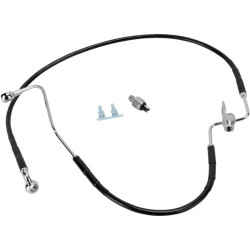 PartzBiz HD 1741-2945 - 43 5/8” Standard Length Black Vinyl Brake Rear Line Kit Harley Softail 08-10 PartzBiz HD 1741-2945 - 43 5/8” Standard Length Black Vinyl Brake Rear Line Kit Harley Softail 08-10